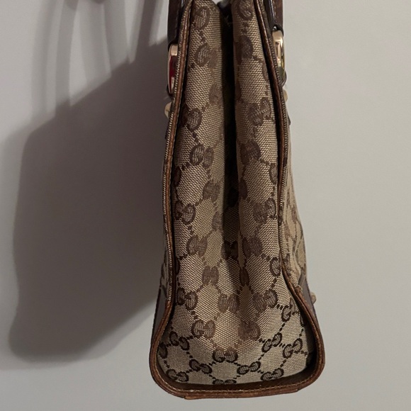 Gucci Brown Monogram Canvas Tote - Picture 5 of 10